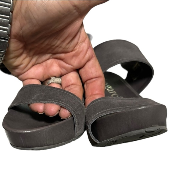 Pedro Garcia Yamini Sandal Gray Size 35.5 / Ladies Size 5.5 Asymmetrical Midi - Picture 8 of 9